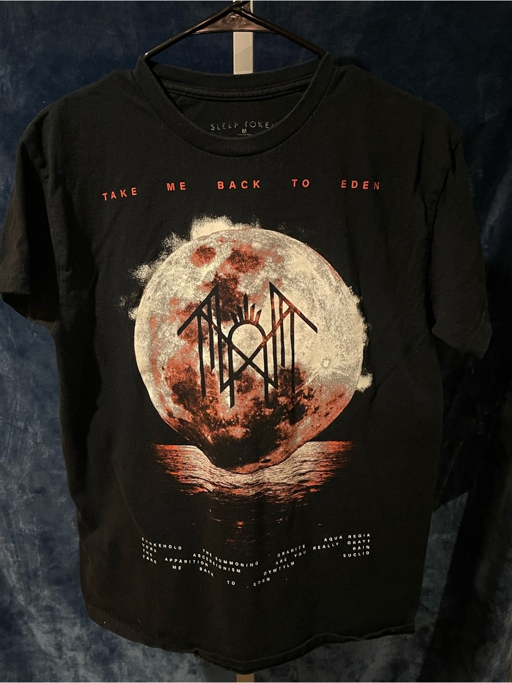 Take Me Back to Eden Black Graphic Moon Tee
